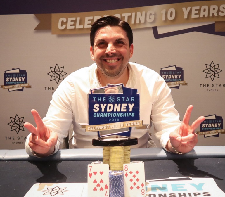 Frank Martino wins 2018 Star Poker Sydney Championship Opening Event